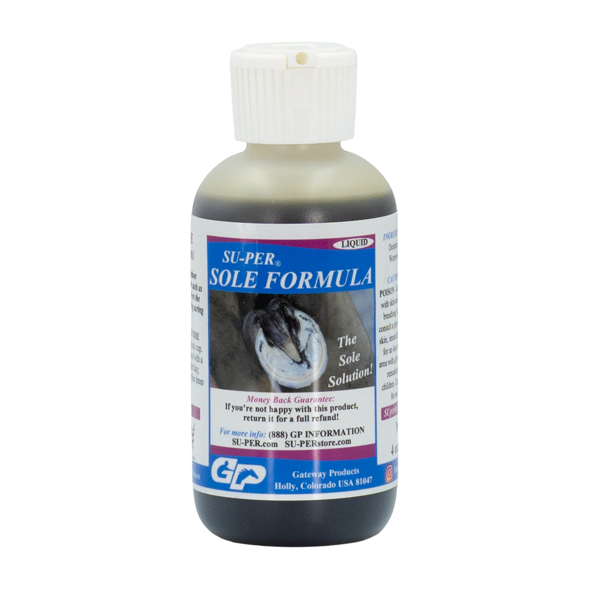 SUPER SOLE FORMULA 4 oz (Alivio a dolores por hematomas en las plantas de manos y patas)
