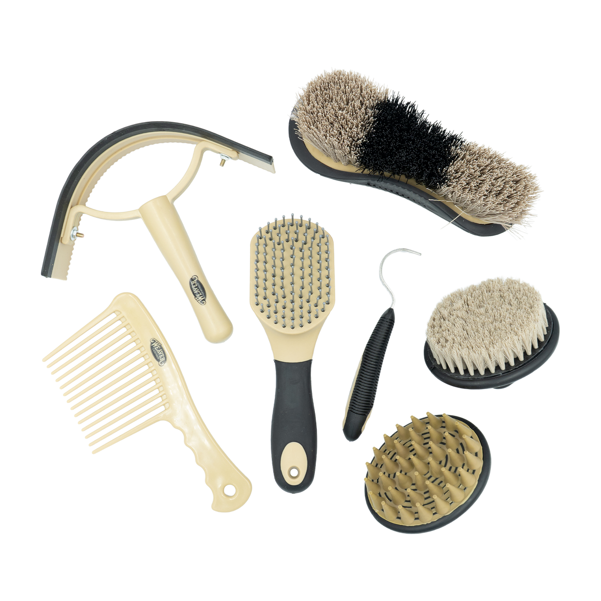 WEAVER KIT DE GROOMING CON 7 CEPILLOS VARIADOS