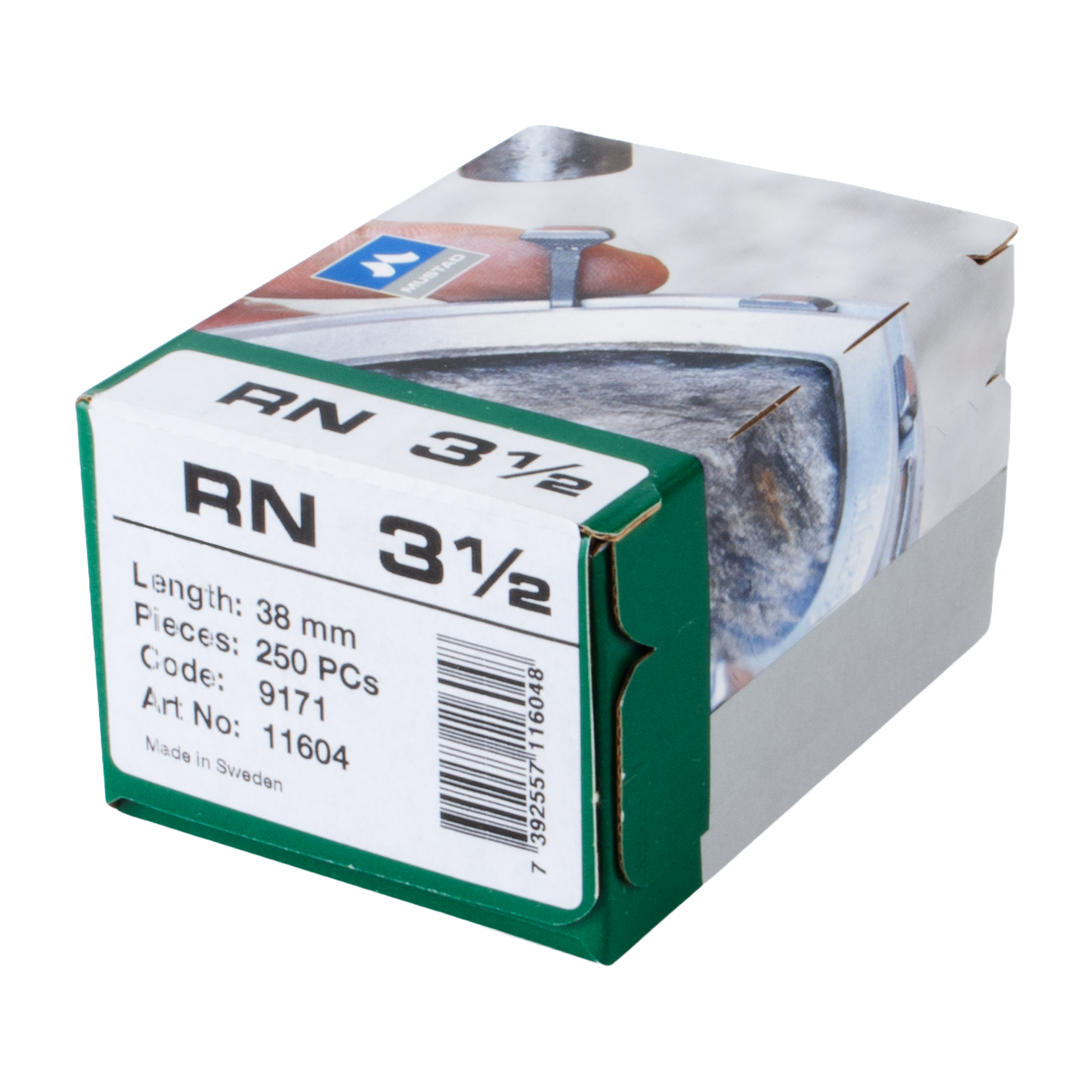 CLAVO PARA HERRAR MUSTAD RACE NAIL 3.5 (250 CLAVOS)