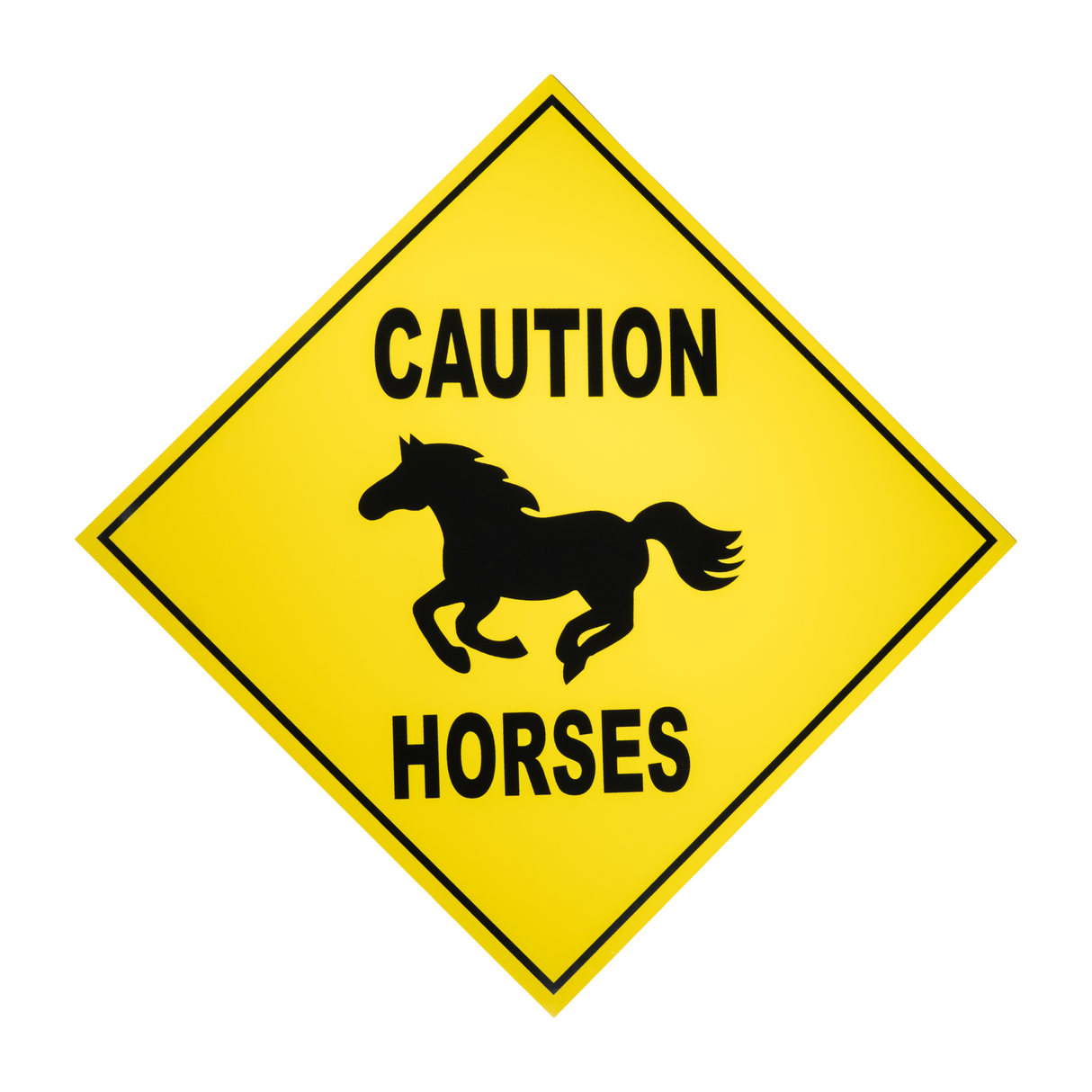 SHOWMAN SEÑALAMIENTO PARA CABALLERIZAS DE PRECAUCION ''CAUTION HORSES''