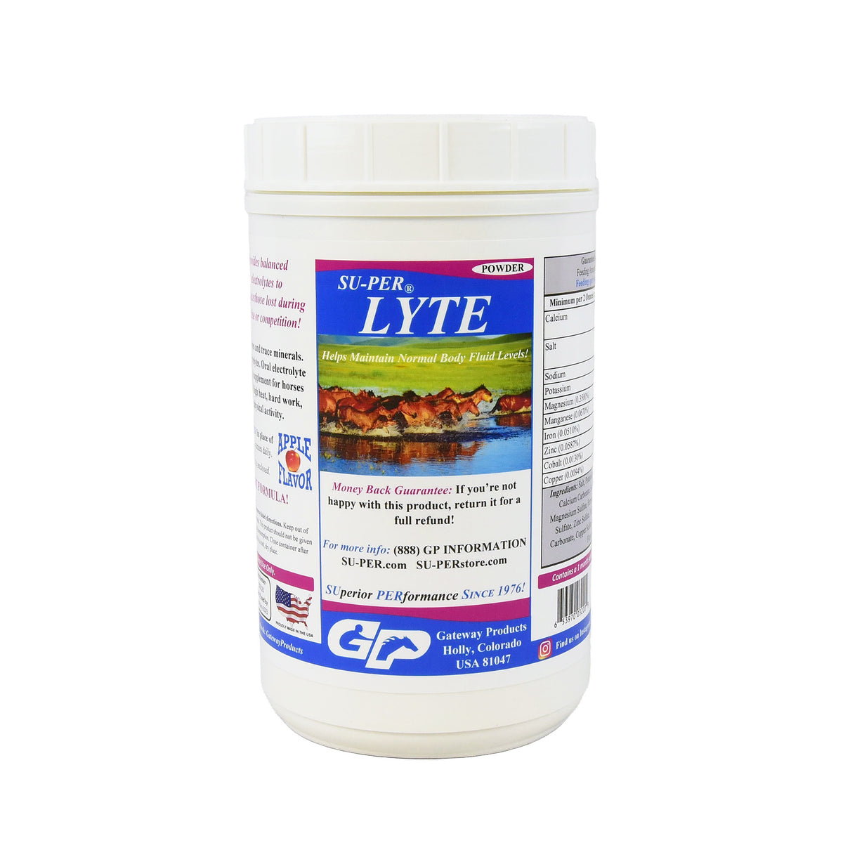 SUPER LYTE POWDER (ELECTROLITOS SABOR MANZANA)