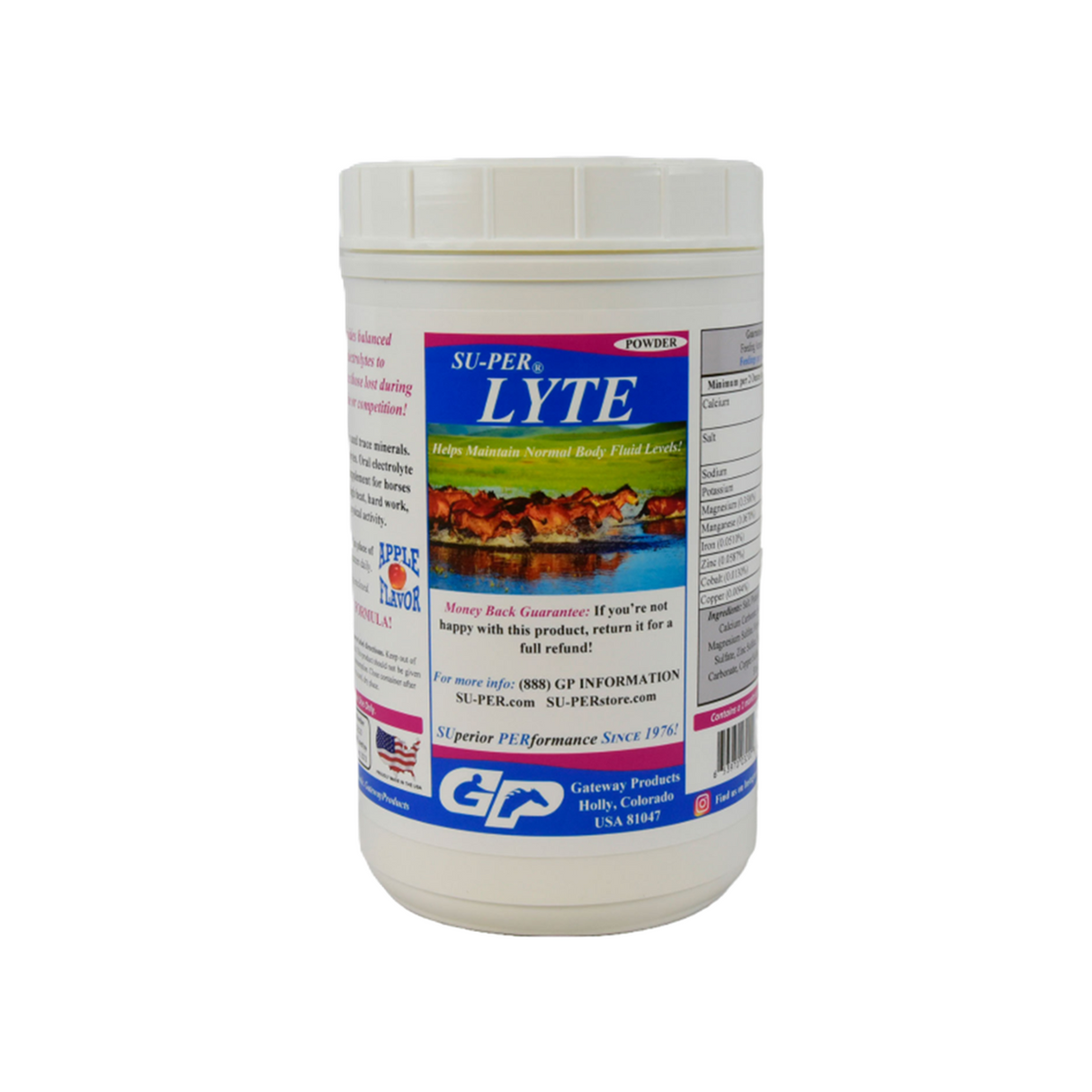 SUPER LYTE POWDER (ELECTROLITOS SABOR MANZANA)