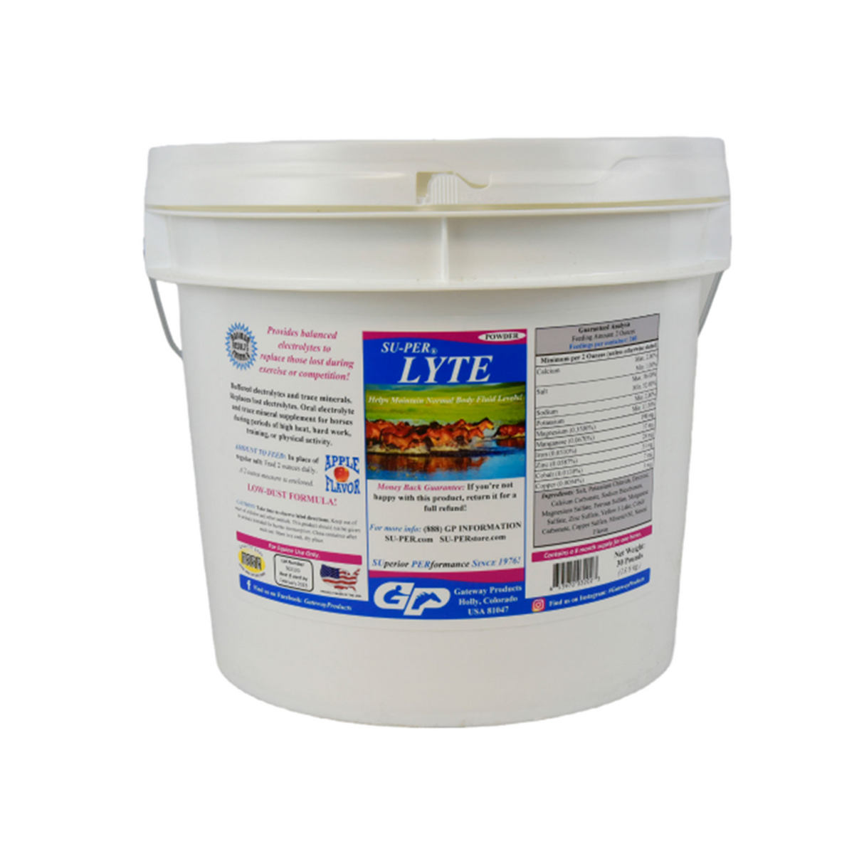 SUPER LYTE POWDER (ELECTROLITOS SABOR MANZANA)