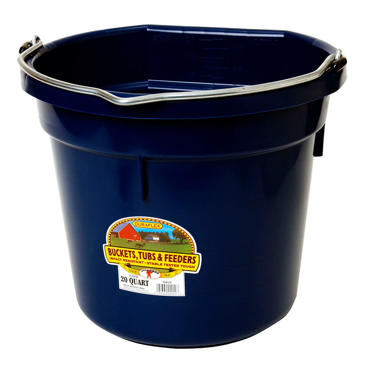 TINA LADO PLANO 20 QT FLAT BACK PLASTIC BUCKET
