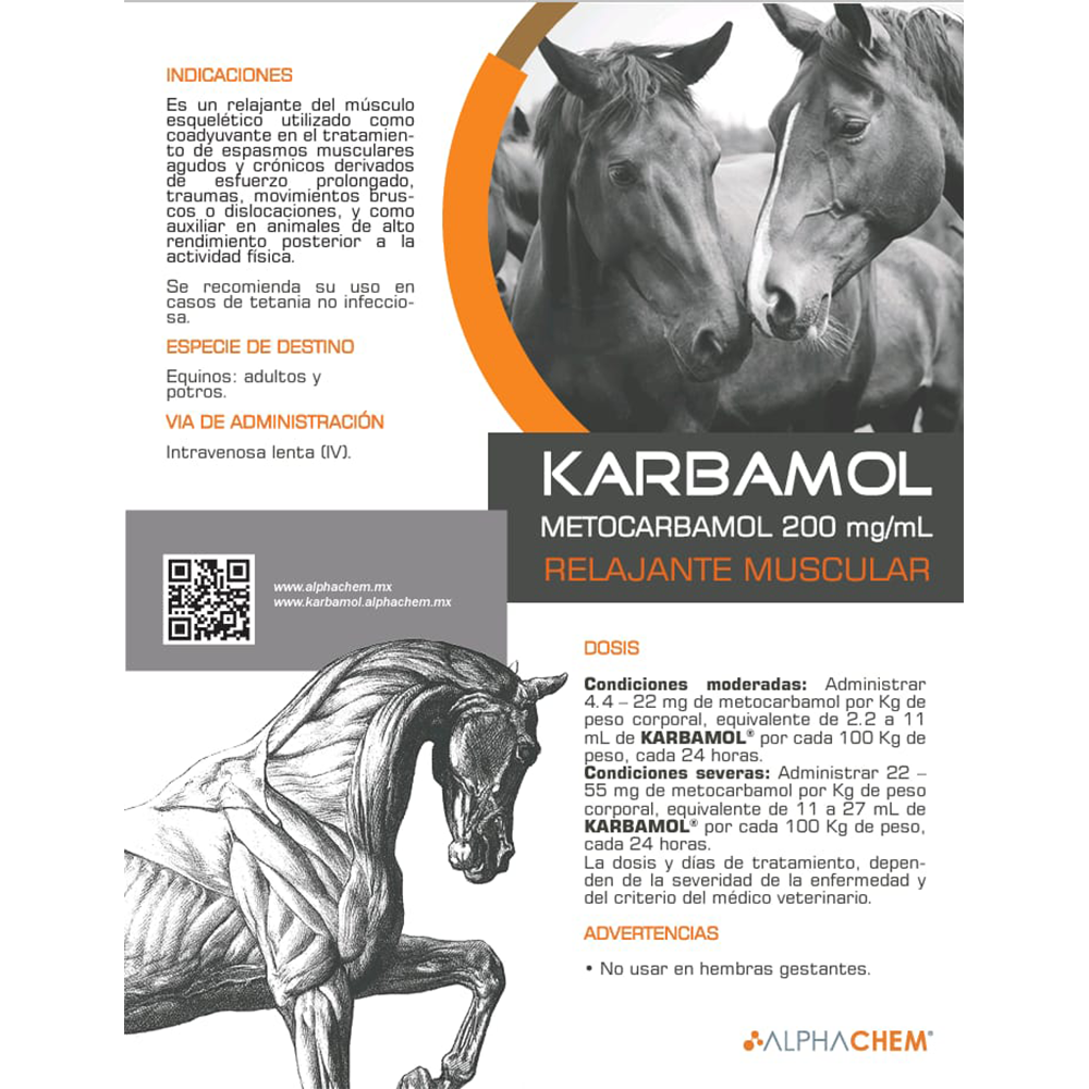 KARBAMOL 50 ML (METOCARBAMOL 200 MG/ML) (RX)