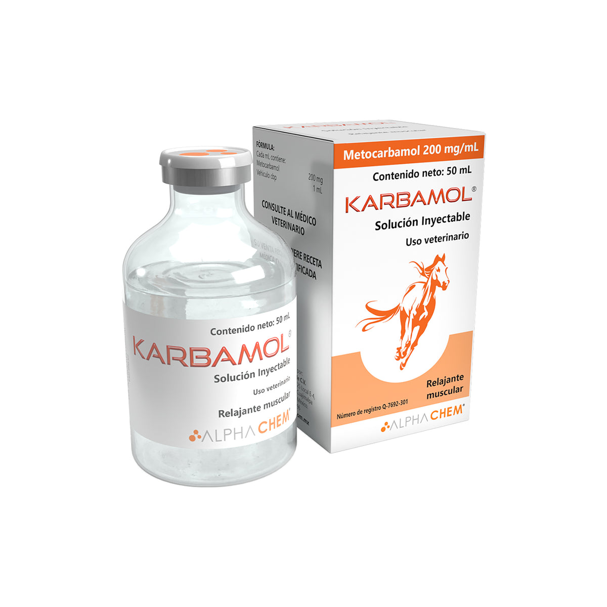 KARBAMOL 50 ML (METOCARBAMOL 200 MG/ML) (RX)