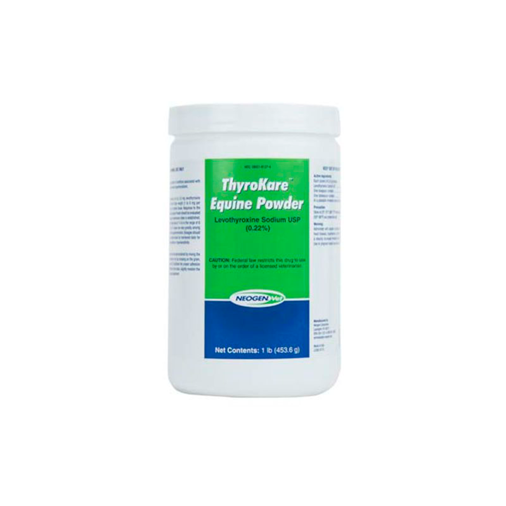 THYROKARE EQUINE POWDER (LEVOTHYROXINE SODIUM USP 0.22%) 1 LB (RX)
