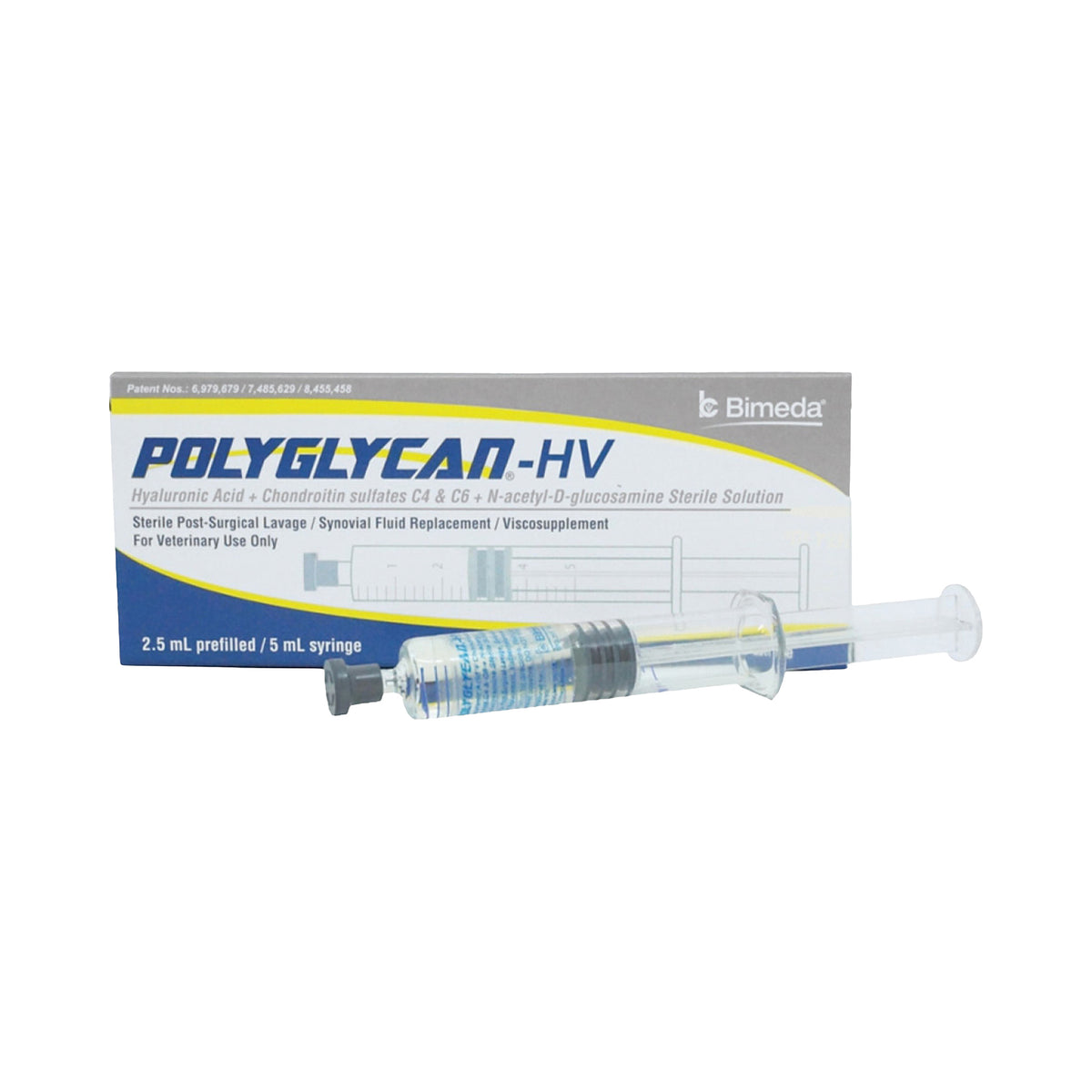 POLYGLYCAN H.V 2.5 ML (20 mg HA/250 mg Condritina/125 mg Glucosamina) (RX)