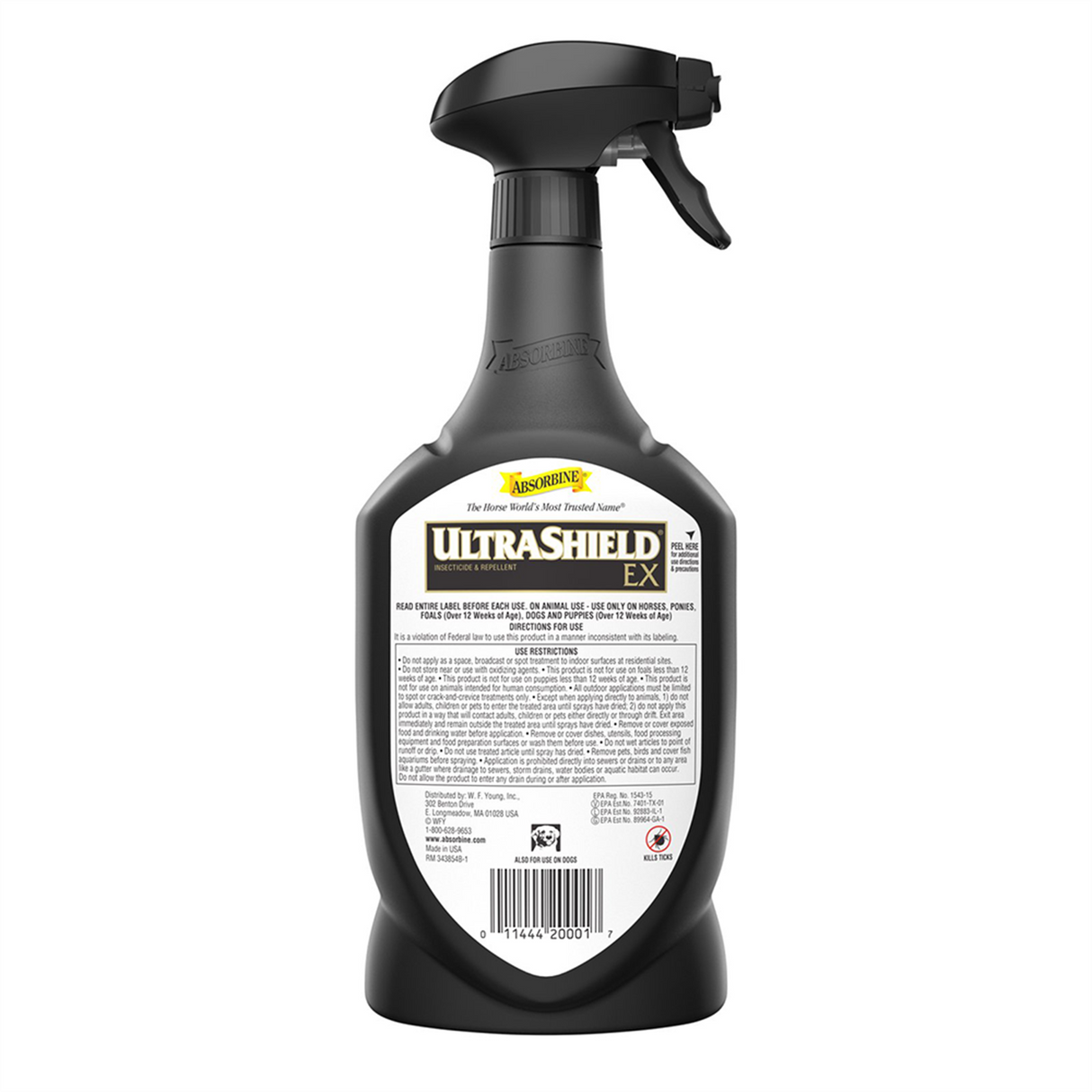 ULTRASHIELD EX NEGRO INSECTICIDA Y REPELENTE ABSORBINE