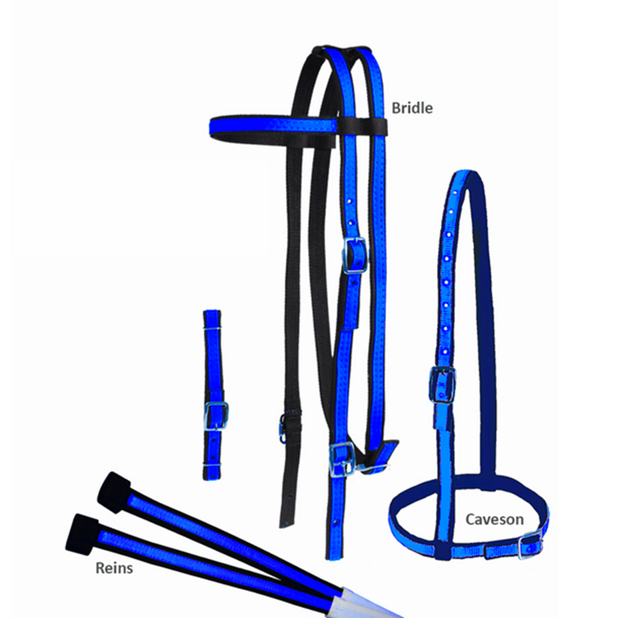 JACKS RIENDAS BRIDA Y CABEZADA DE CARRERA ( RACE BRIDLE SET)