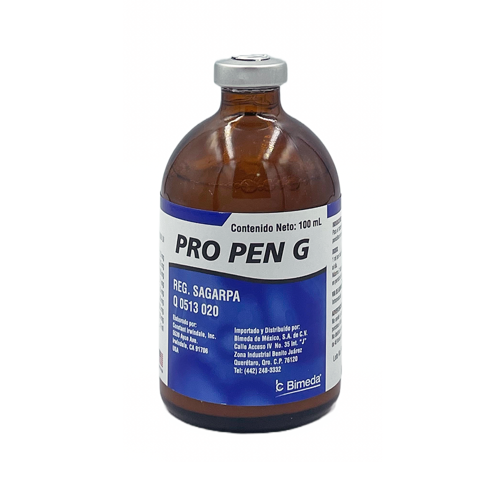 PRO-PEN-G (PENICILINA G PROCAINICA SUSPENSION INYECTABLE) 100 ML
