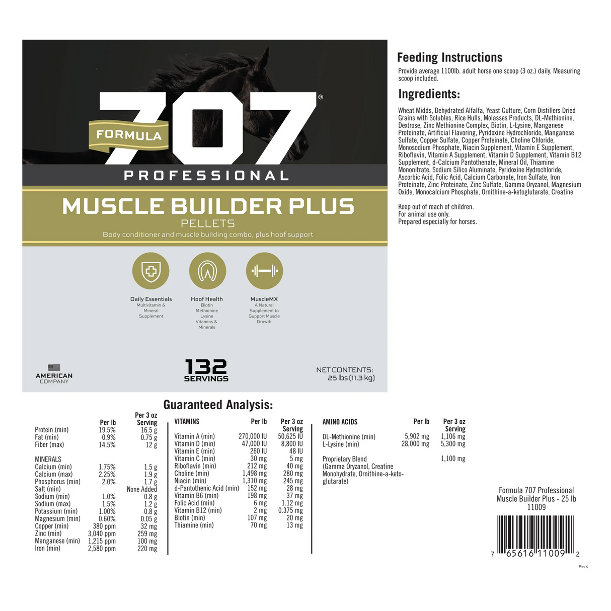 FORMULA 707 PROFESSIONALS MUSCLE BUILDER PLUS
