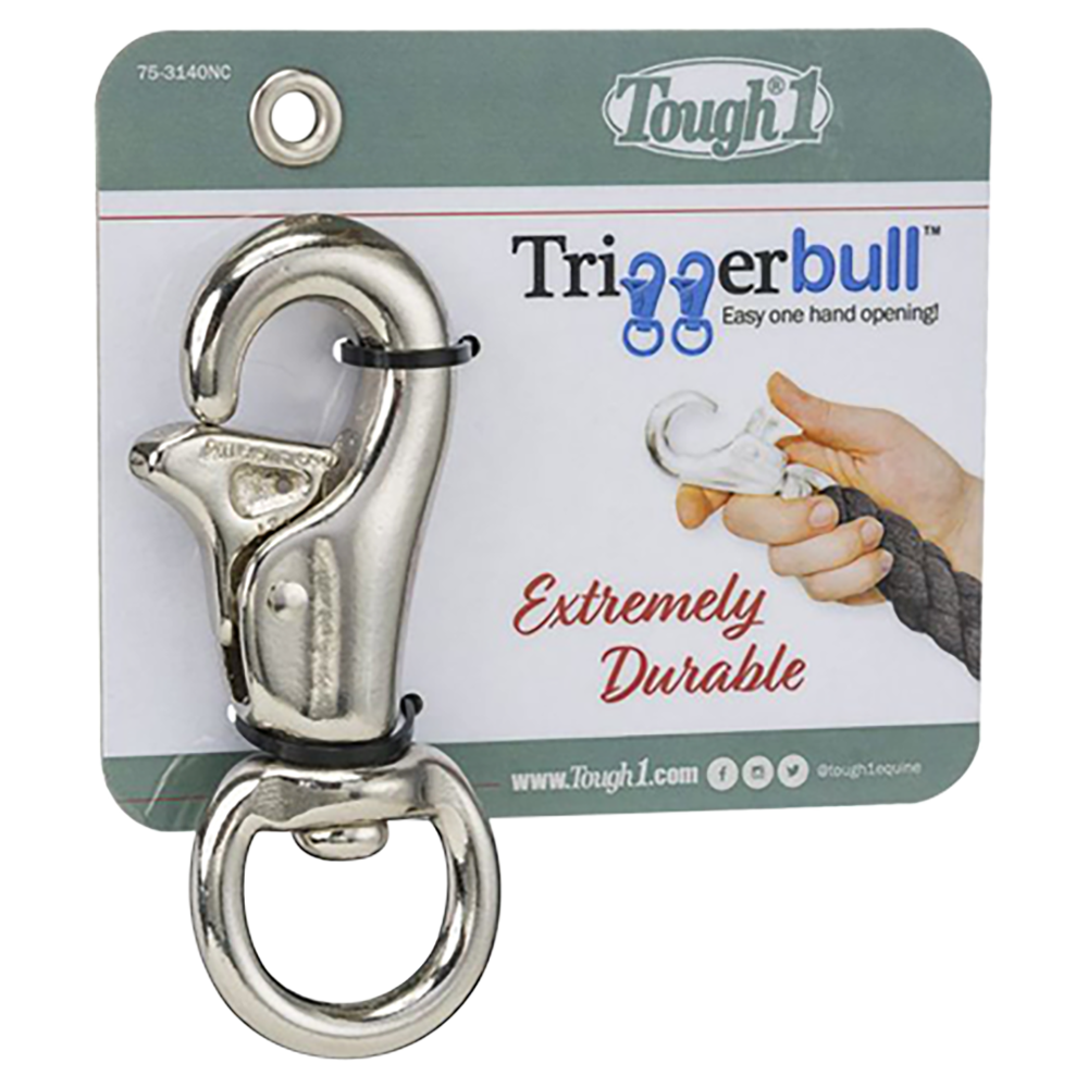 TOUGH 1 BANDOLA "GATILLO DE TORO" EZ NIQUELADO GRANDE (Ojo Giratorio)