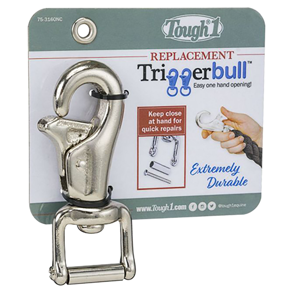 TOUGH 1 BANDOLA "GATILLO DE TORO" EZ NIQUELADO (Ojo Giratorio Reemplazable)