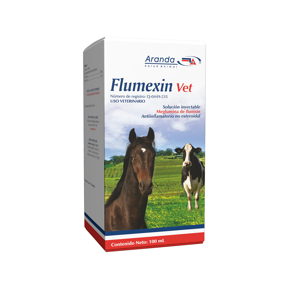 FLUMEXIN VET (FLUNIXIN MEGLUMINA 83 mg/ml & EQUIVALENTE A 50 mg/ml DE FLUNIXIN BASE)