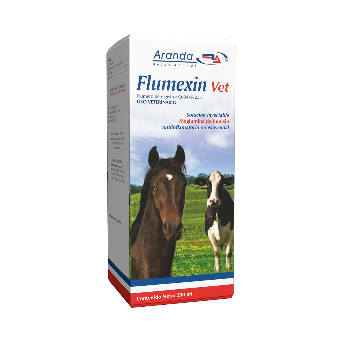 FLUMEXIN VET (FLUNIXIN MEGLUMINA 83 mg/ml & EQUIVALENTE A 50 mg/ml DE FLUNIXIN BASE)