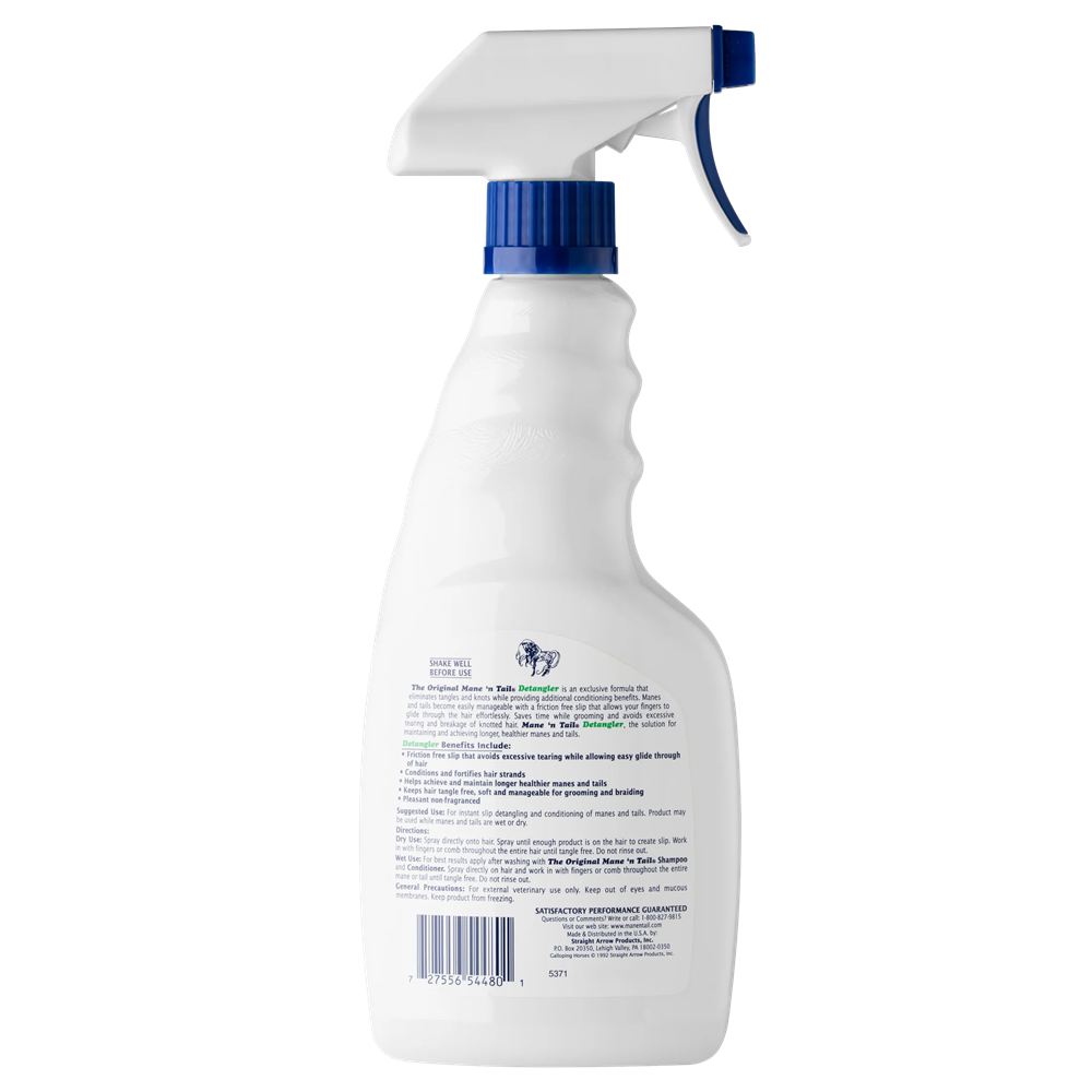 MANE & TAIL EQUINE DETANGLER SPRAY 16 OZ