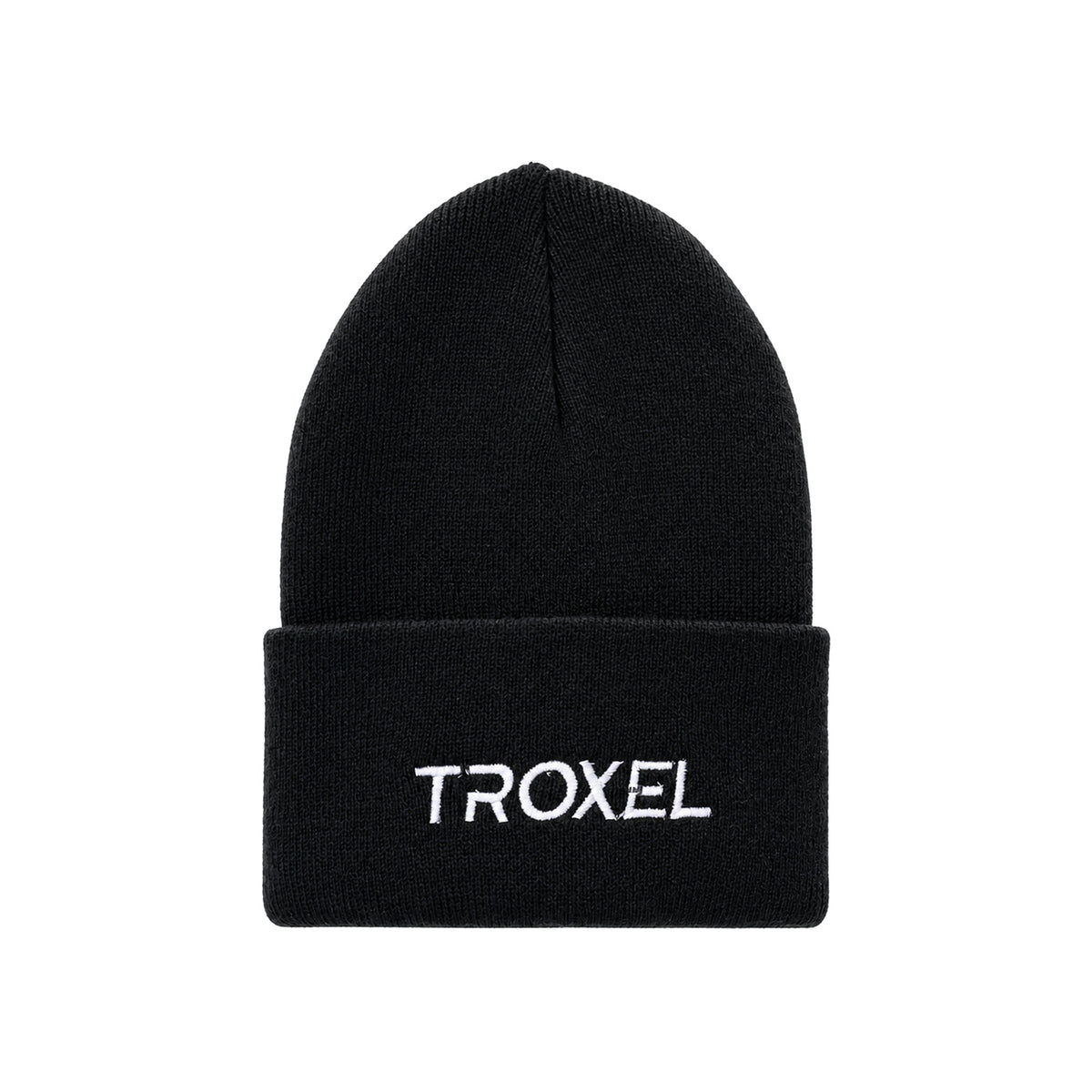 Gorro de punto Troxel en color negro, tejido en acrílico 100%, para jinetes