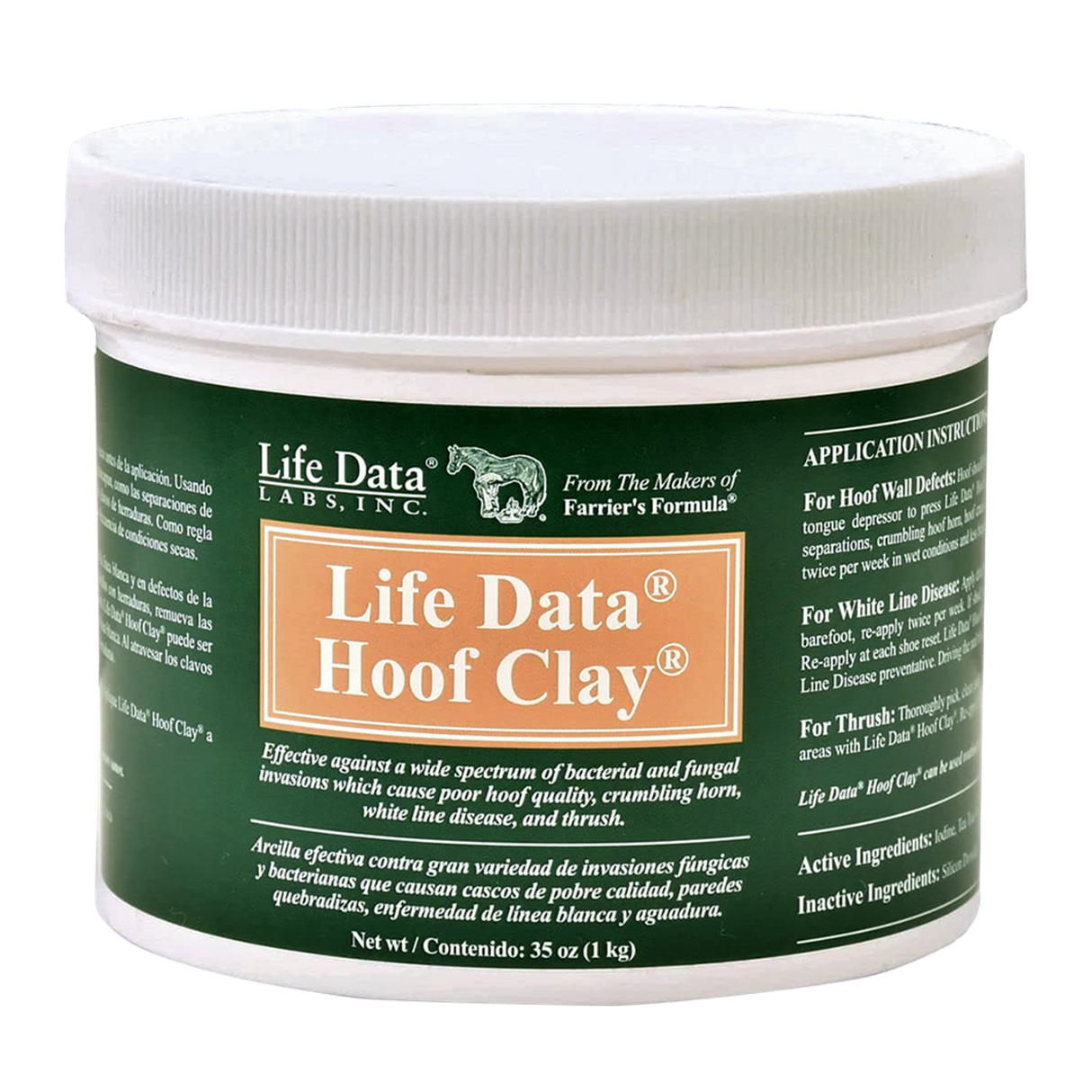 LIFE DATA HOOF CLAY (ARCILLA PARA CASCOS)