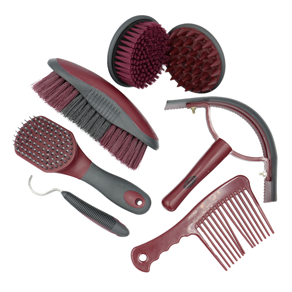 WEAVER KIT DE GROOMING CON 7 CEPILLOS VARIADOS (PLAID AZTEC)