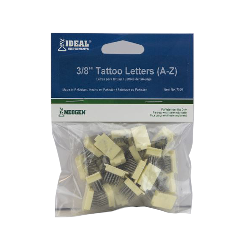 LETRAS PARA TATUAJE 3/8'' (A-Z)