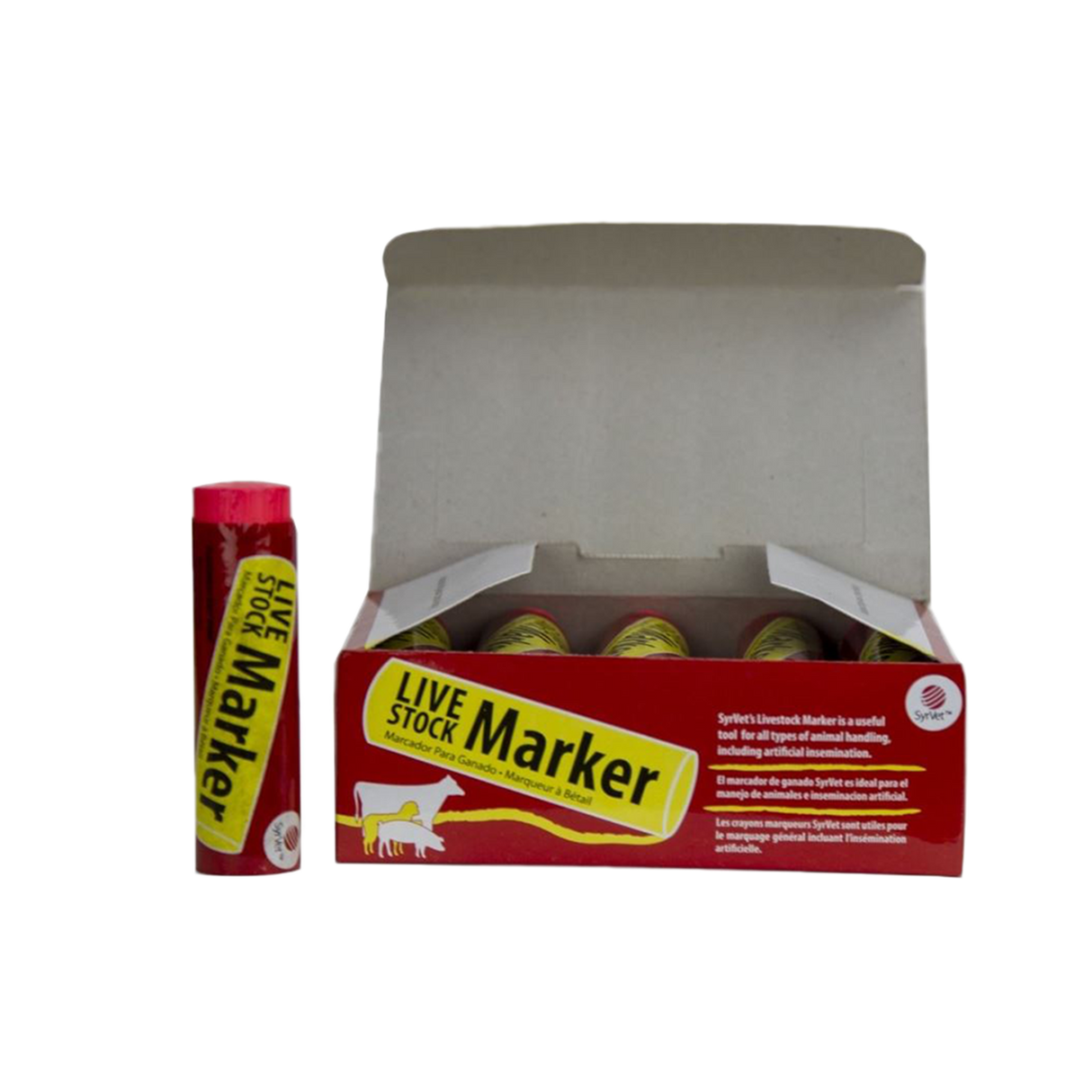 MARCADOR PARA GANADO FOSFORECENTE