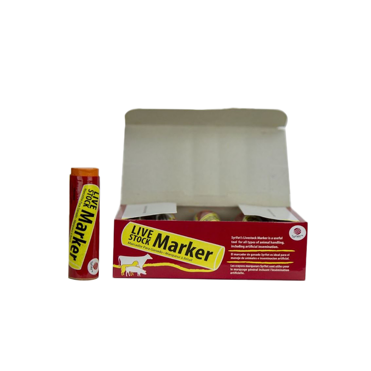 MARCADOR PARA GANADO FOSFORECENTE