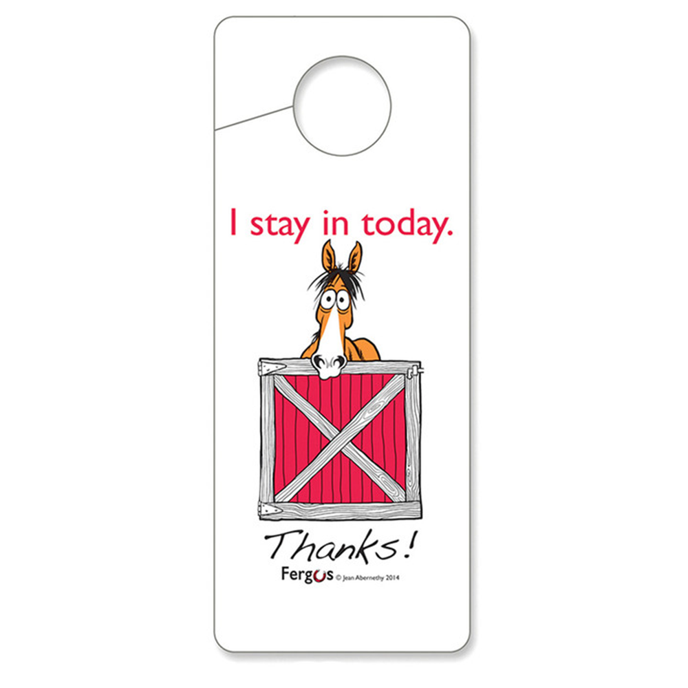 SEÑALAMIENTOS PARA CABALLERIZAS (AVISO EN PUERTAS) 3.25" X 8"