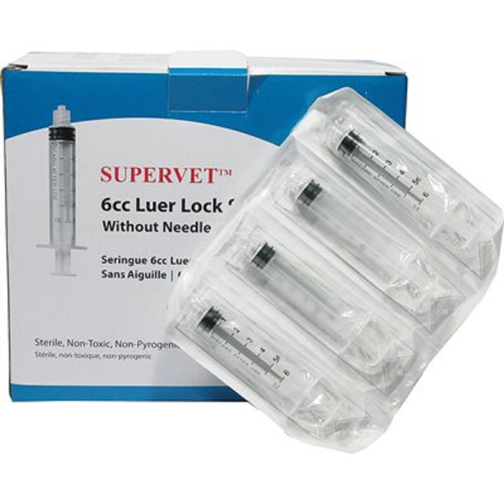 JERINGA ESTERIL VETERINARIO DE 6 ml SIN AGUJA (LL) (SYRVET CON 100)