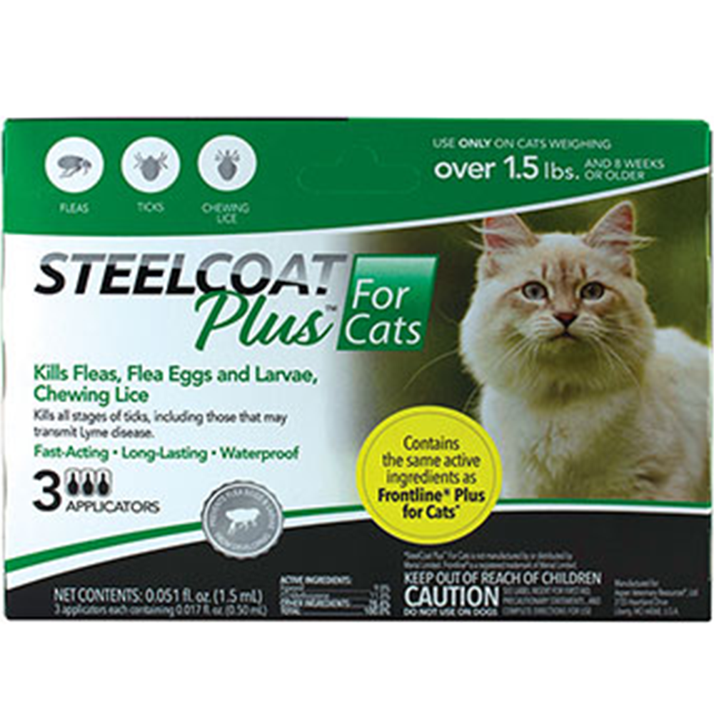 STEELCOAT PLUS PARA GATOS DE 670 GRMS FIRST COMPANION (CAJA CON 3 DOSIS)