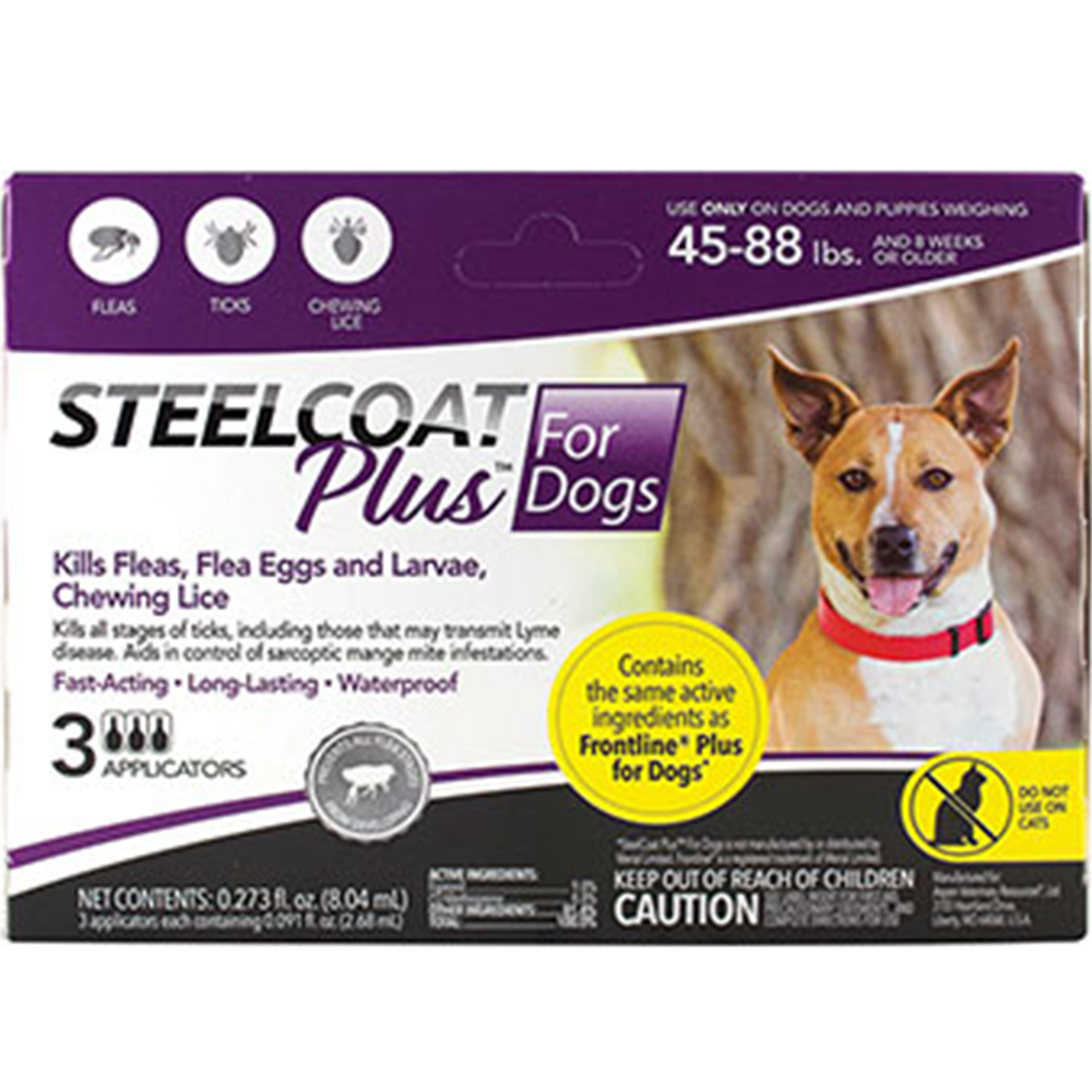 STEELCOAT PLUS PARA PERROS ENTRE 21 A 40 KILOS FIRST COMPANION (CON 3 DOSIS)