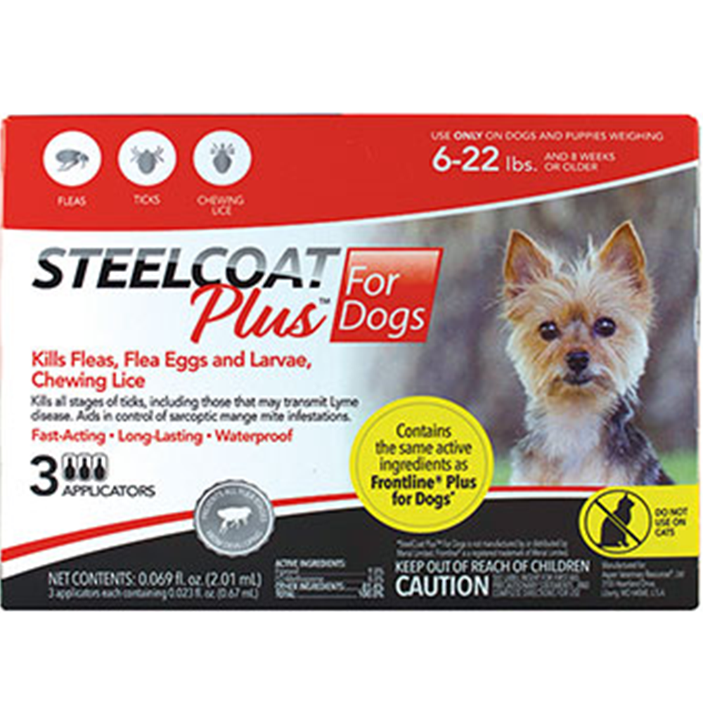 STEELCOAT PLUS PARA PERROS ENTRE 3 A 10 KILOS FIRST COMPANION (CON 3 DOSIS)