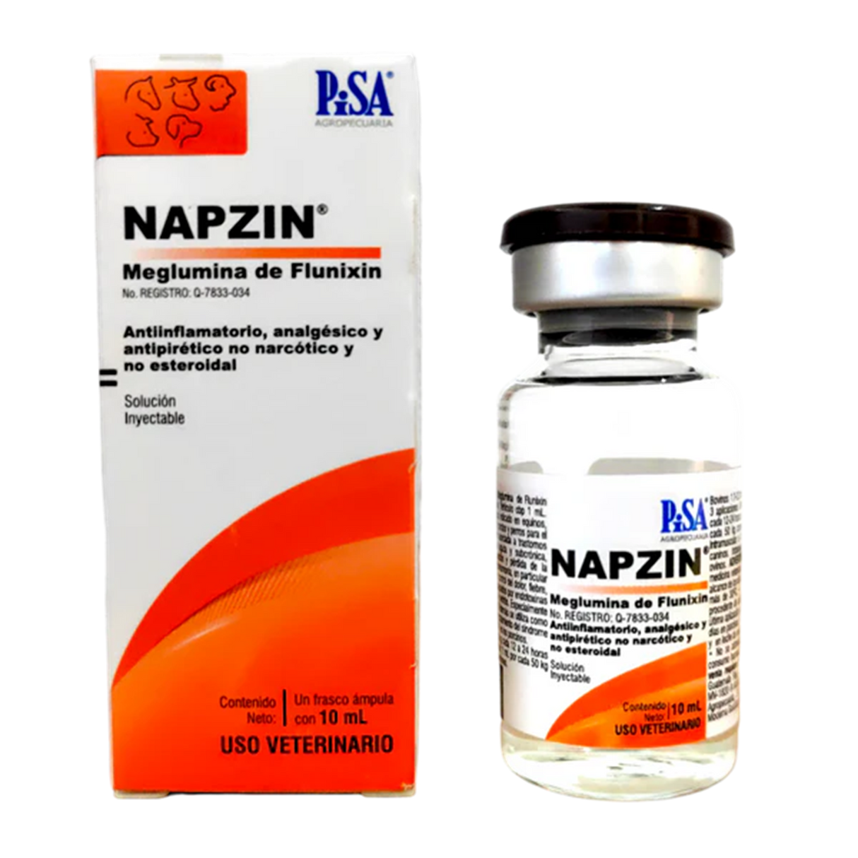 NAPZIN SOLUCION INYECTABLE (MEGLUMINA DE FLUNIXIN 50 mg/ml)
