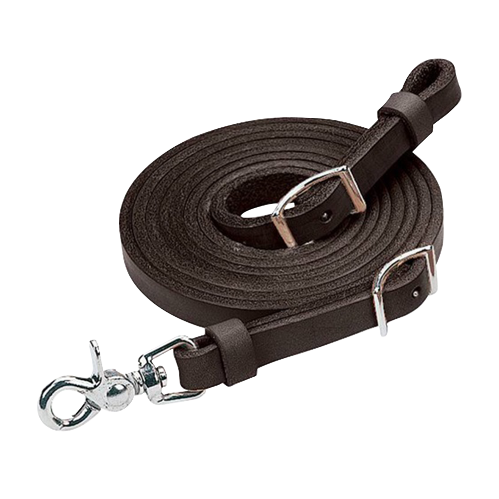 WEAVER RIENDA ROPER DE CUERO NEGRO 5/8'' X 7''
