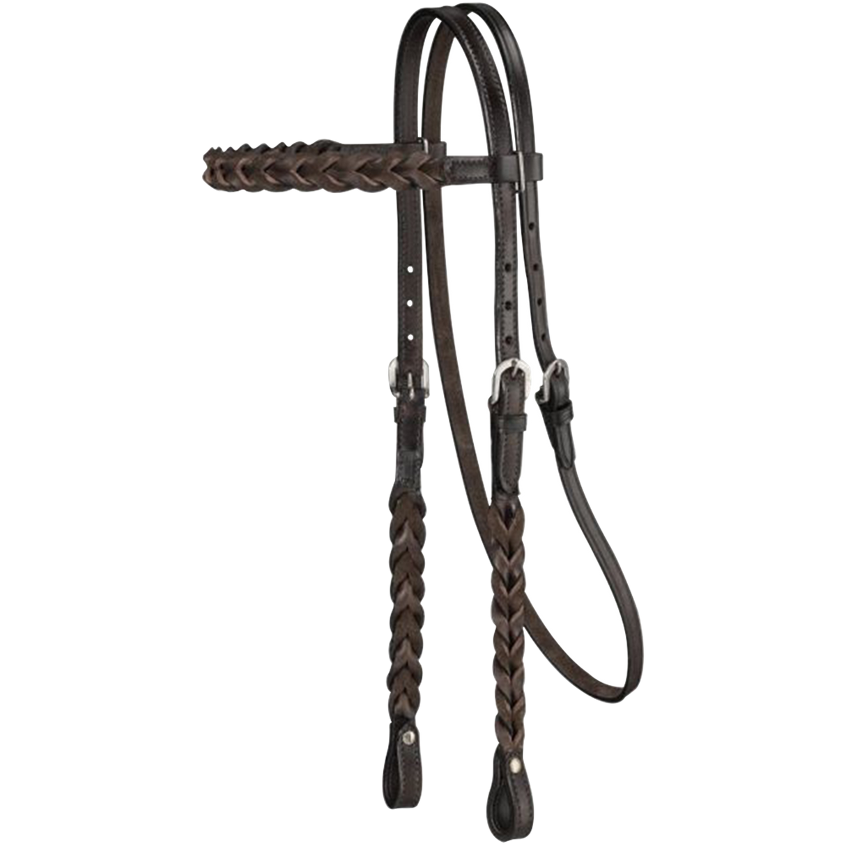 TOUGH 1 ROYAL KING CABEZADA DE PIEL TRENZADA