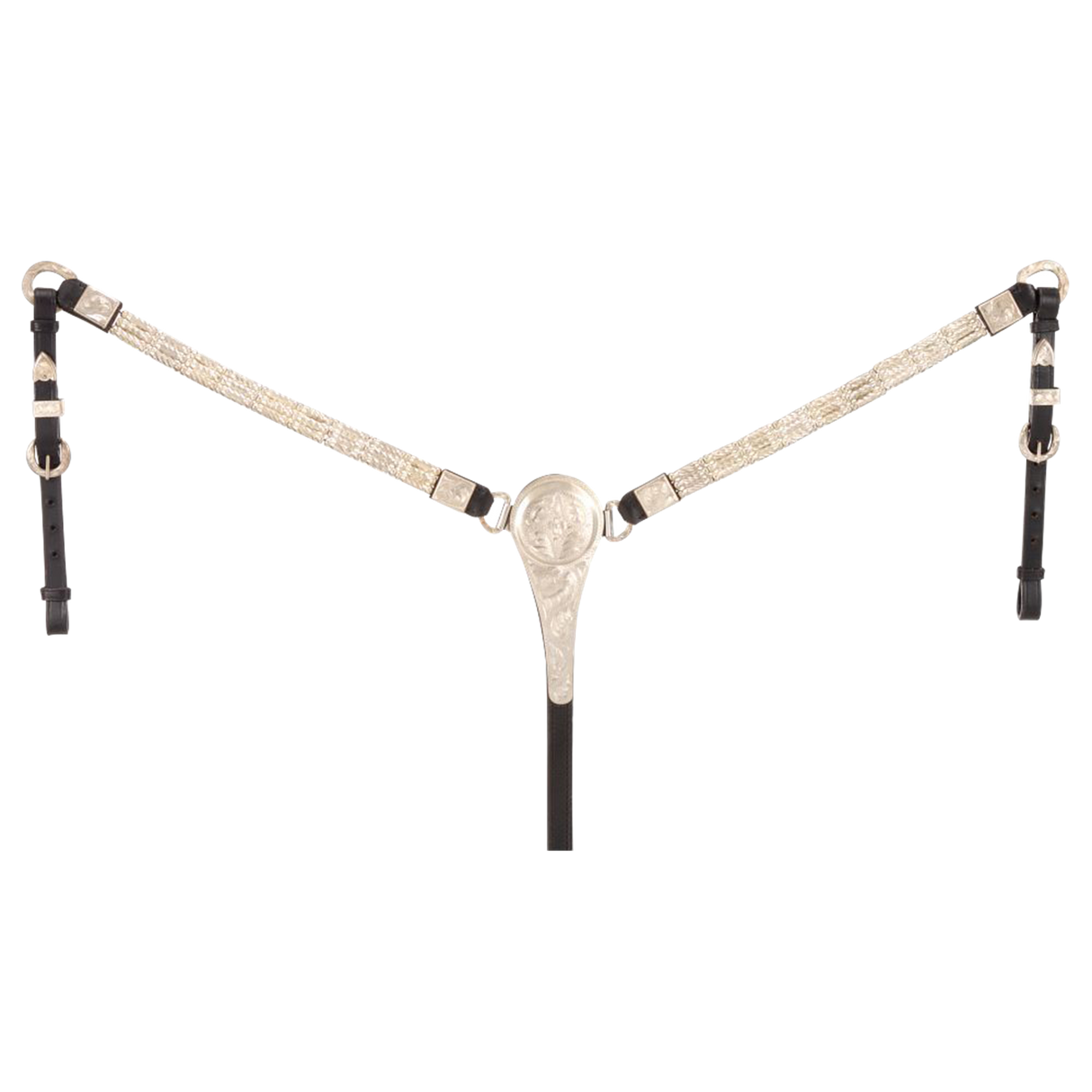 TOUGH 1 PECHERA CON VIROLAS PLATEADAS D CUERO ROYAL KING