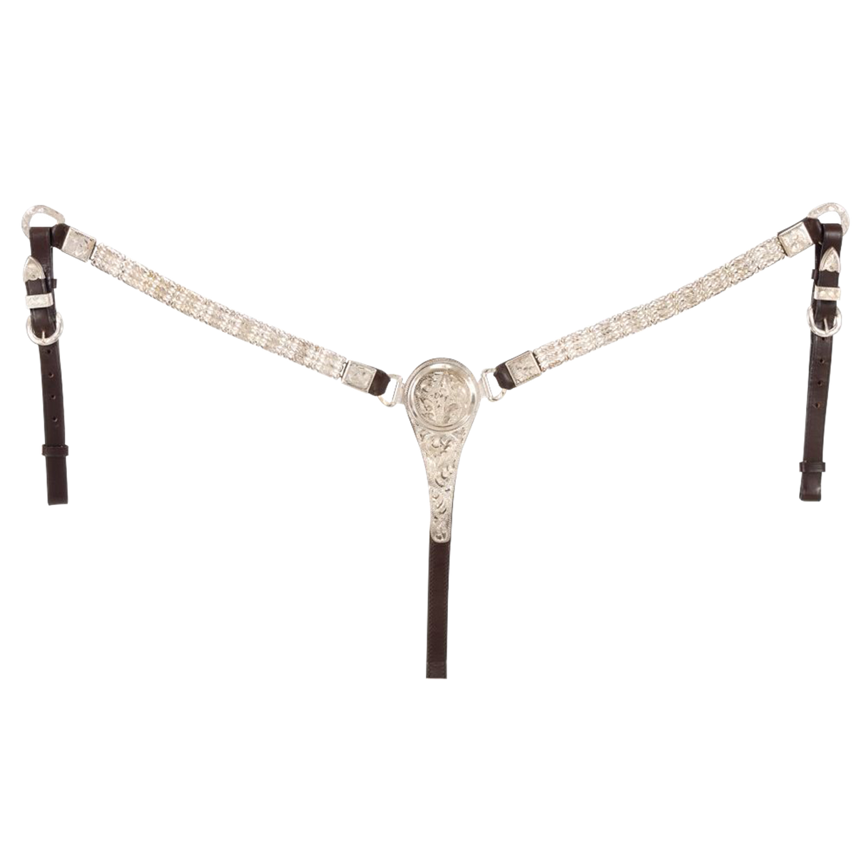 TOUGH 1 PECHERA CON VIROLAS PLATEADAS D CUERO ROYAL KING