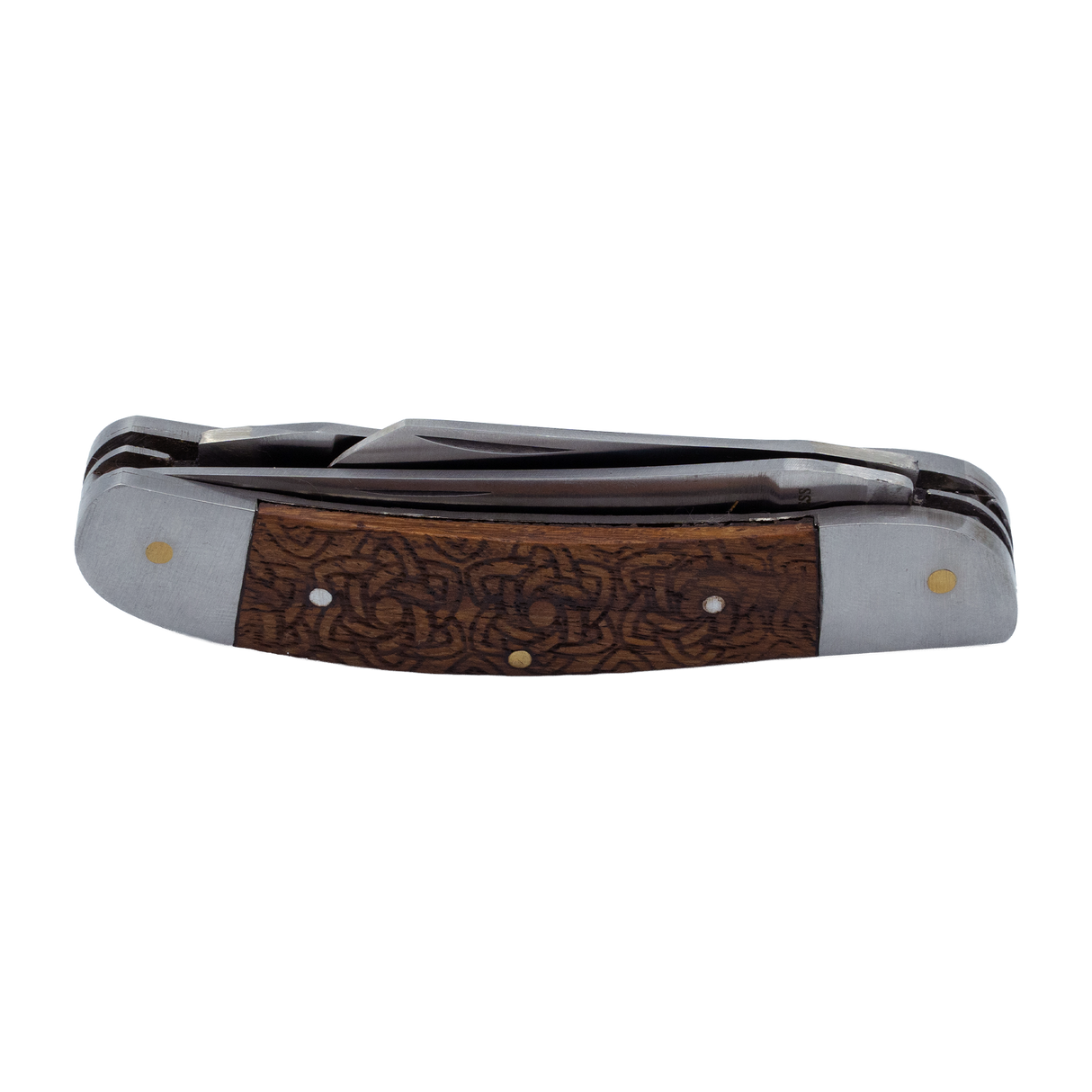 SHOWMAN TRIPLE EDGE NAVAJA PLEGABLE (MANGO DE PALO DE ROSA)