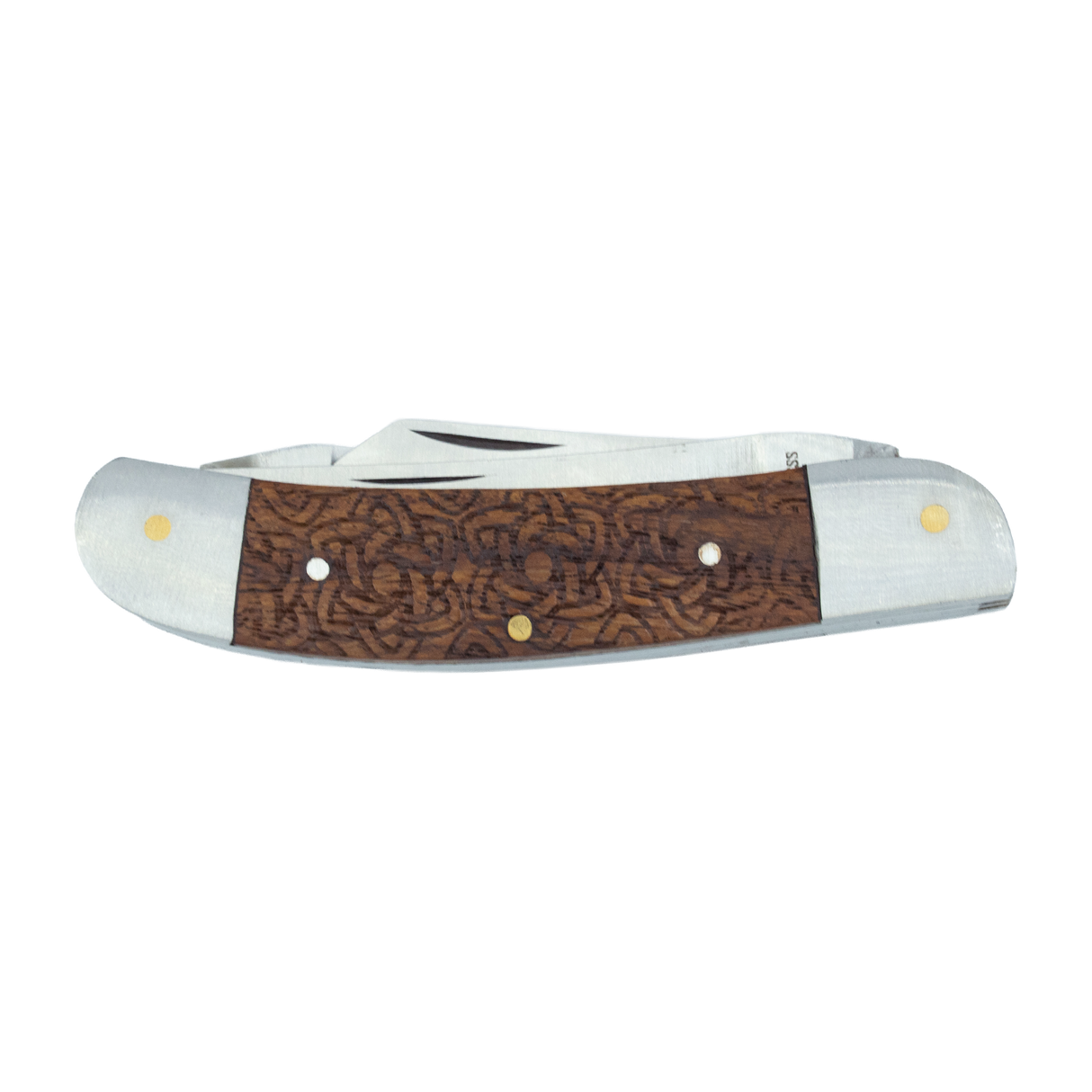 SHOWMAN TRIPLE EDGE NAVAJA PLEGABLE (MANGO DE PALO DE ROSA)