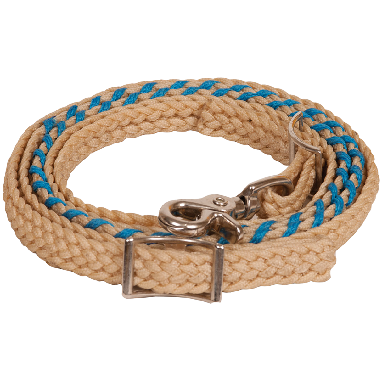 MUSTANG RIENDA DE CONCURSO ENCERADA Y CON CORDONES 3/4" X 8 FT