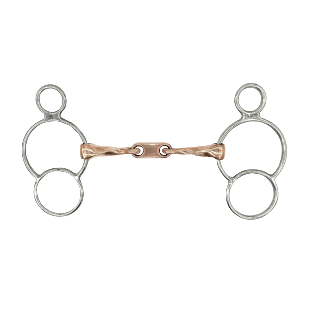 BOCADO TWISTED COPPER TWO RING W/ DR. BRISTOL LINK 135