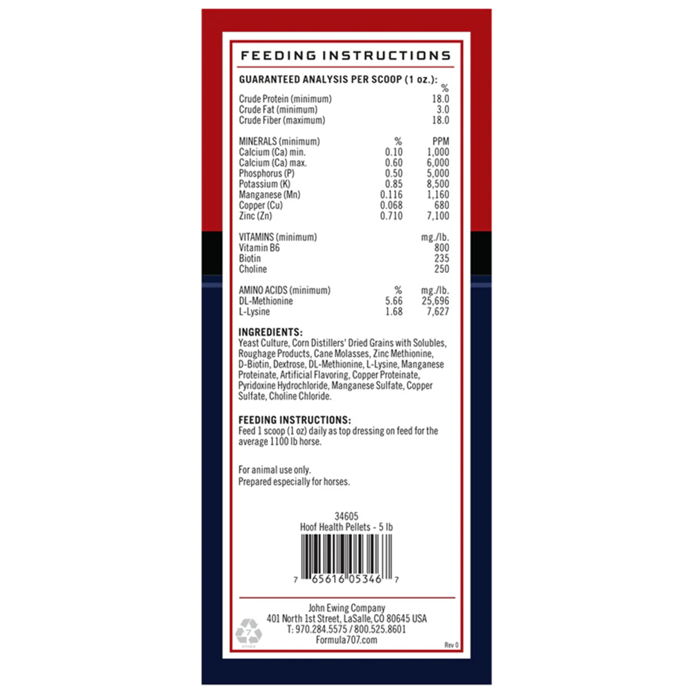 FORMULA 707 HOOF HEALTH BAG 5 LBS