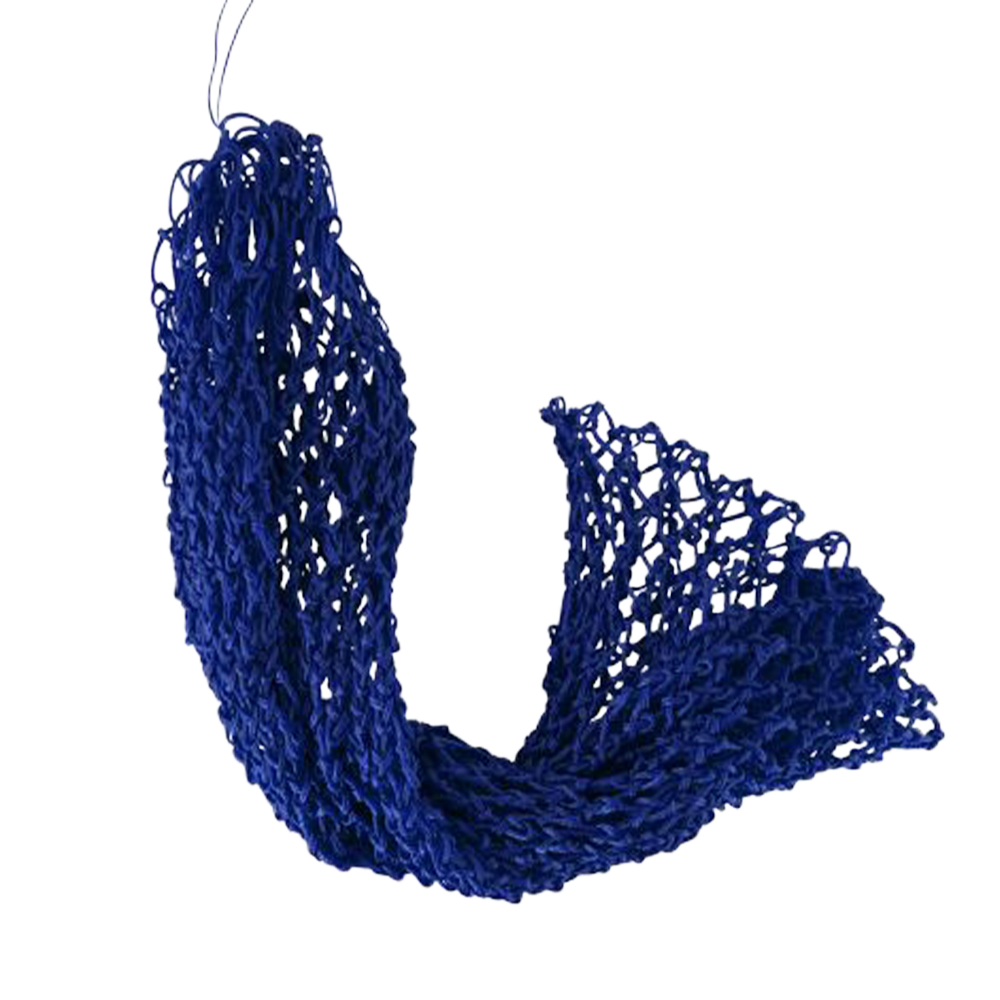 SHOWMAN SUPER SLOW FEED NYLON HAY NET DE 1" X 1" (BOLSA PARA ZACATE) - BLUE