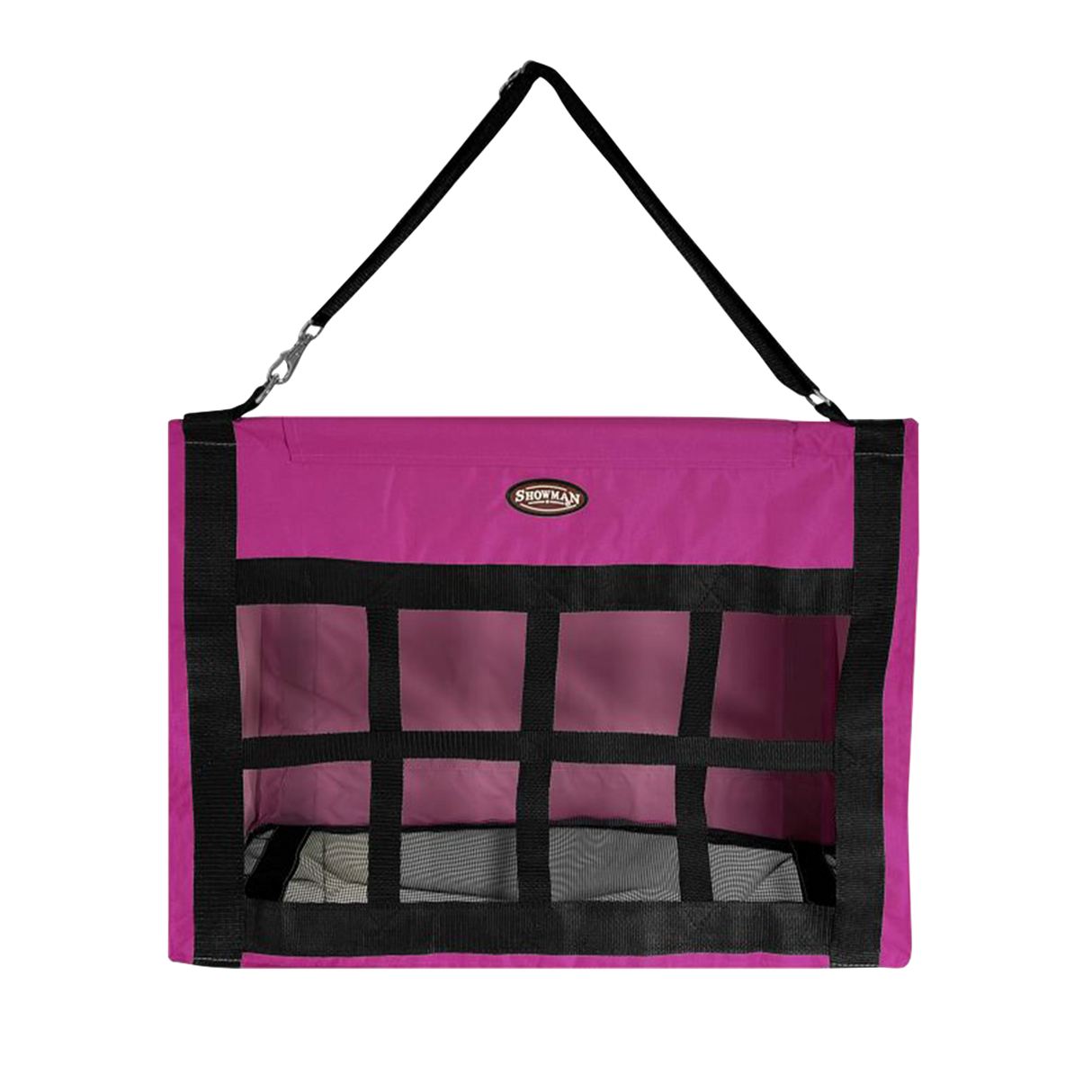 SHOWMAN HEAVY DUTY CORDURA HAY FEEDER WITH BAR TOP (BOLSA DE ZACATE)