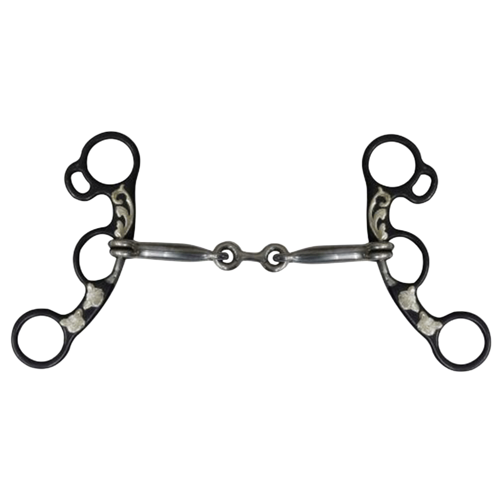 SHOWMAN FILETE DE BOCA DE PERRO DE 5.5" CON INCRUSTACIONES DE COBRE