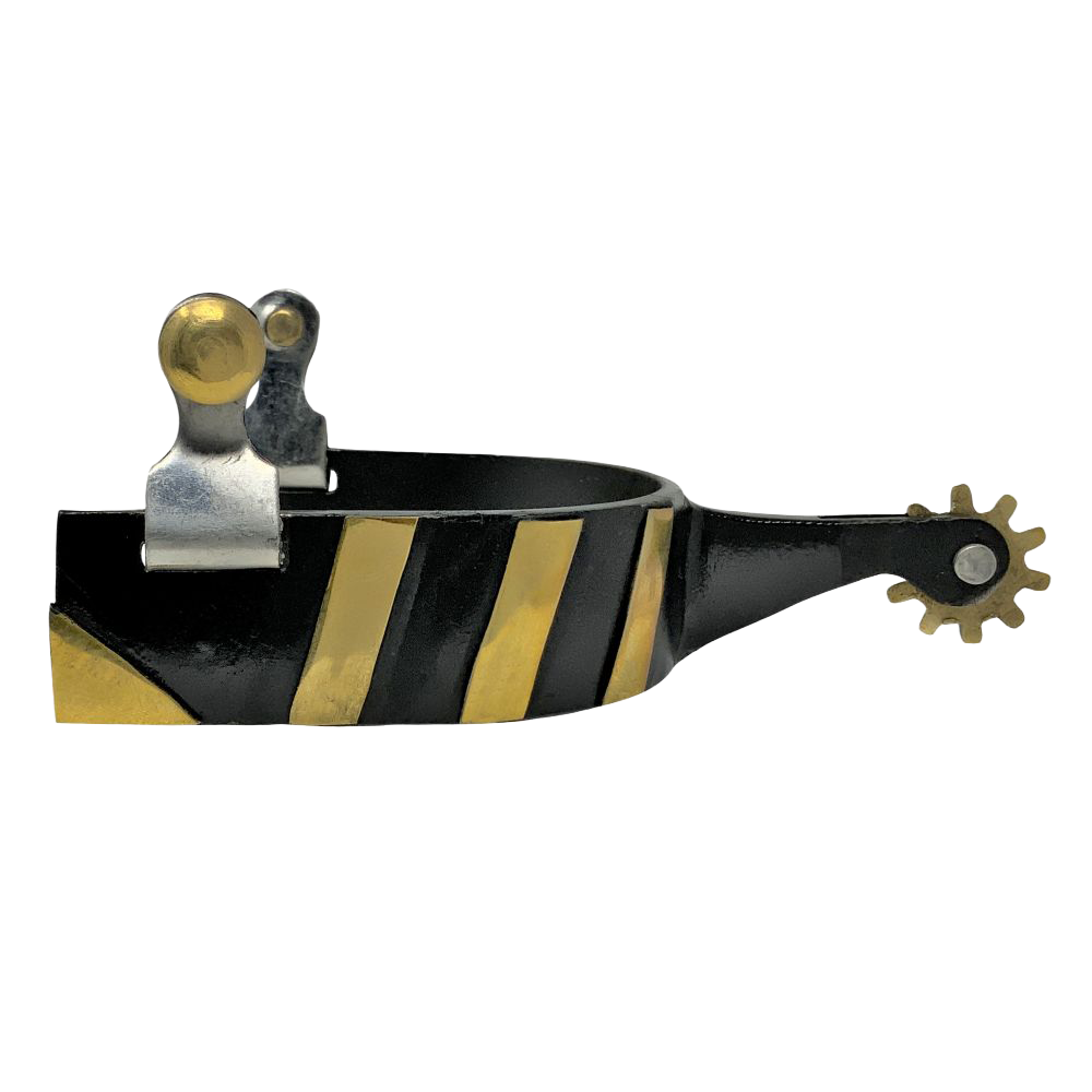 SHOWMAN ESPUELAS DE ACERO NEGRO PARA HOMBRE