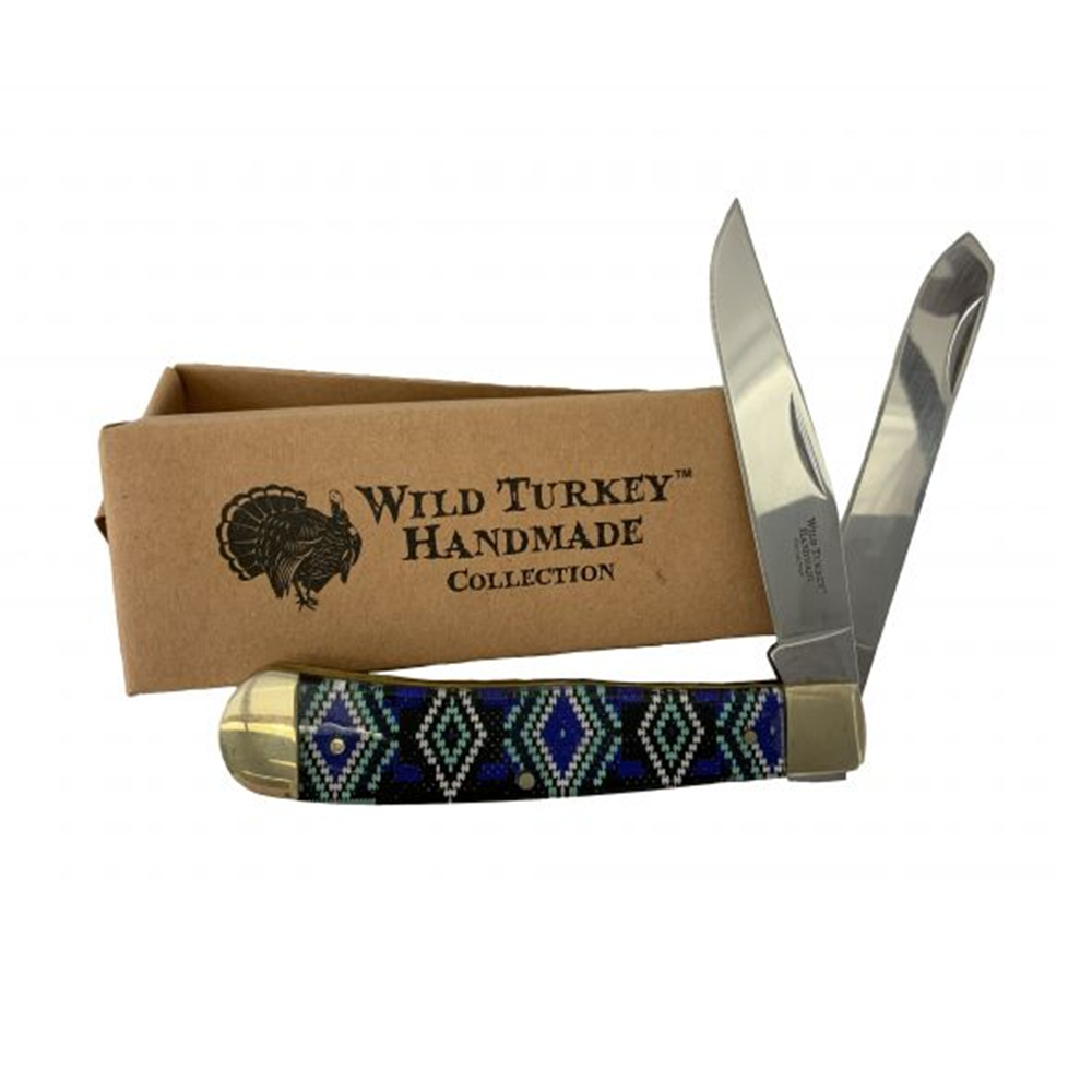 SHOWMAN NAVAJA PLEGABLE DE 2 HOJAS CON ESTAMPADO NAVAHO