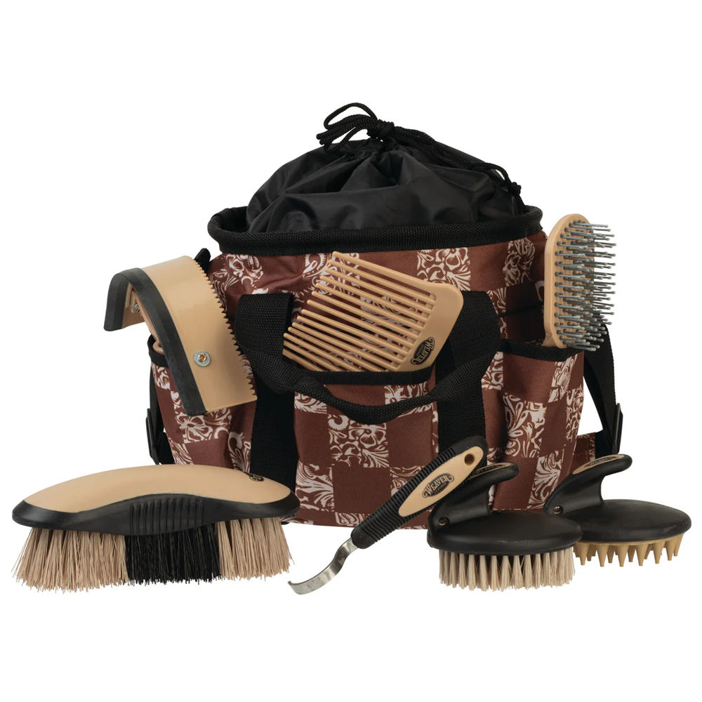 WEAVER KIT DE GROOMING CON 7 CEPILLOS VARIADOS (AJEDREZ)