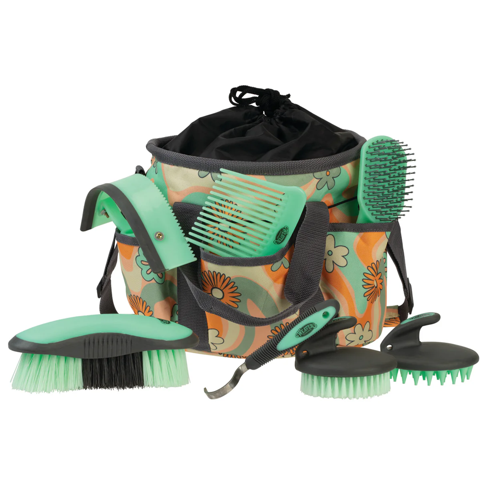 WEAVER KIT DE GROOMING CON 7 CEPILLOS VARIADOS (FLORES RETRO)