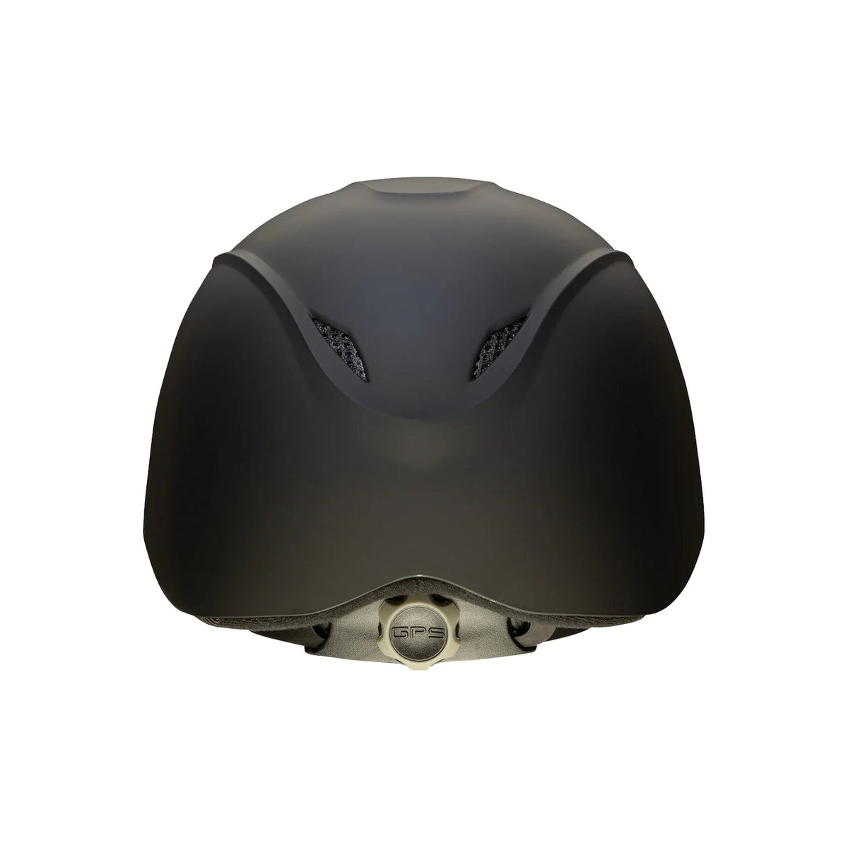 Casco de equitación Troxel Liberty negro Duratec, vista posterior con el sistema de ajuste